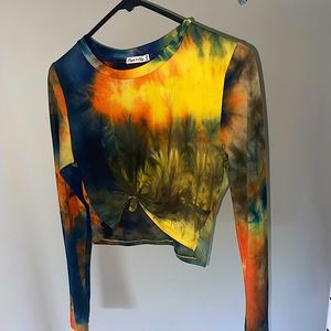 Tie Dye FASHIONNOVA crop top